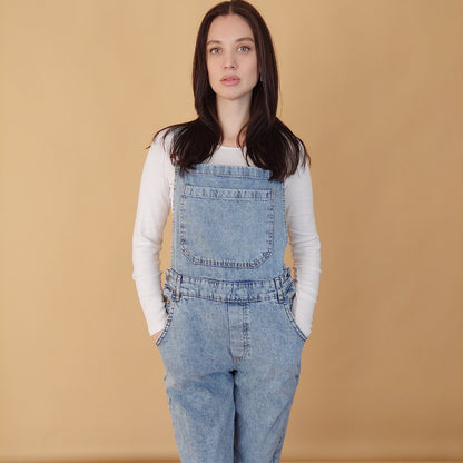 VIN-DR-30201 Vintage ολόσωμη φόρμα denim Μ