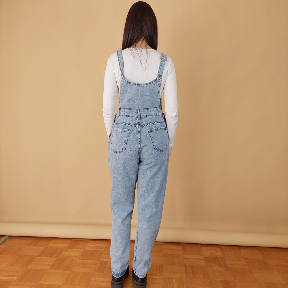 VIN-DR-30201 Vintage ολόσωμη φόρμα denim Μ