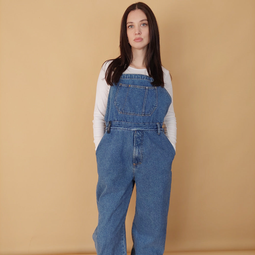 VIN-DR-30200 Vintage ολόσωμη φόρμα denim Μ-L