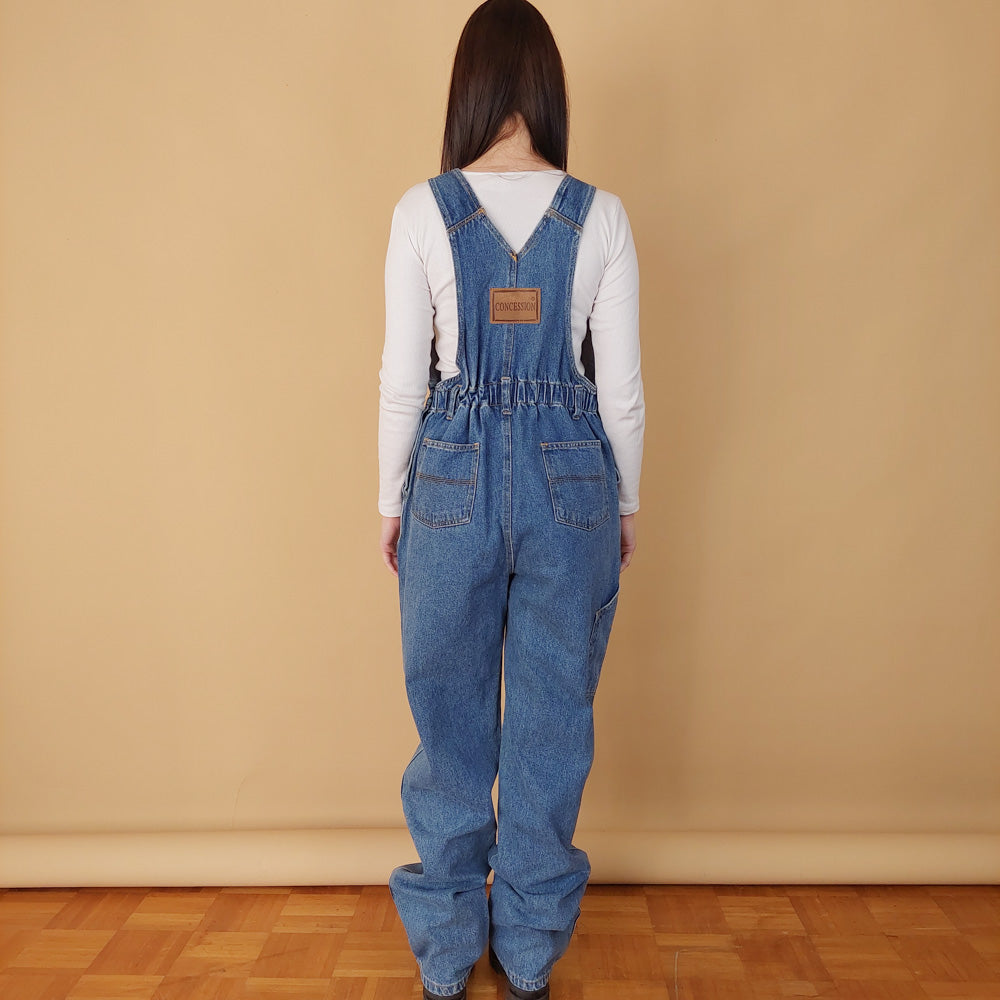 VIN-DR-30200 Vintage ολόσωμη φόρμα denim Μ-L