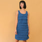 VIN-DR-24642 Vintage φόρεμα μπλε S