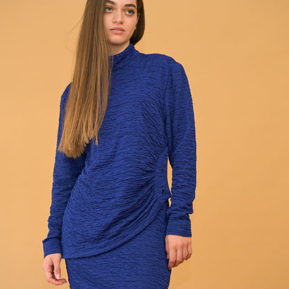 VIN-DR-24637 Vintage φόρεμα μπλε M