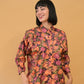 VIN-BLO-24671 Vintage πουκάμισο μεταξωτό floral M