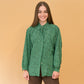 VIN-BLO-24514 Vintage πουκάμισο πράσινο μαύρο M
