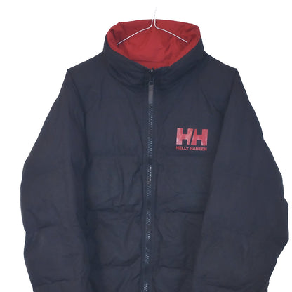 VIN-OUTW-34936 Preloved μπουφάν γυναικείο double faced μαύρο κόκκινο Helly Hansen M