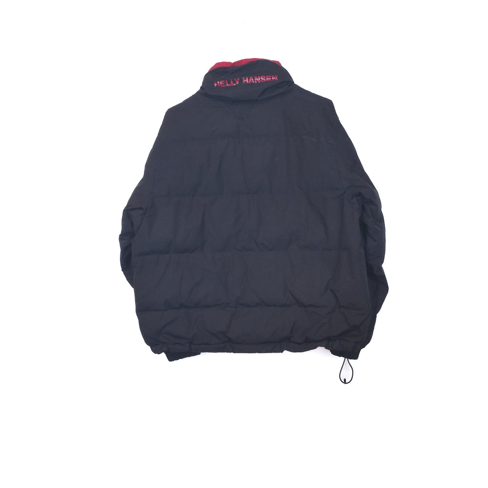 VIN-OUTW-34936 Preloved μπουφάν γυναικείο double faced μαύρο κόκκινο Helly Hansen M