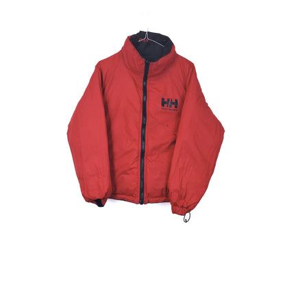 VIN-OUTW-34936 Preloved μπουφάν γυναικείο double faced μαύρο κόκκινο Helly Hansen M