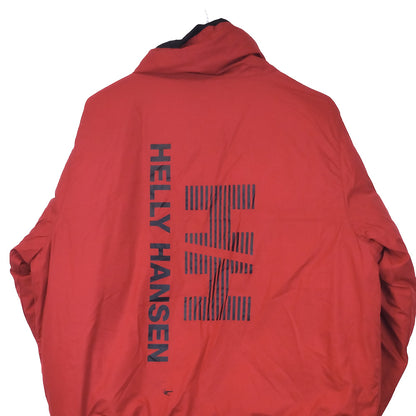 VIN-OUTW-34936 Preloved μπουφάν γυναικείο double faced μαύρο κόκκινο Helly Hansen M