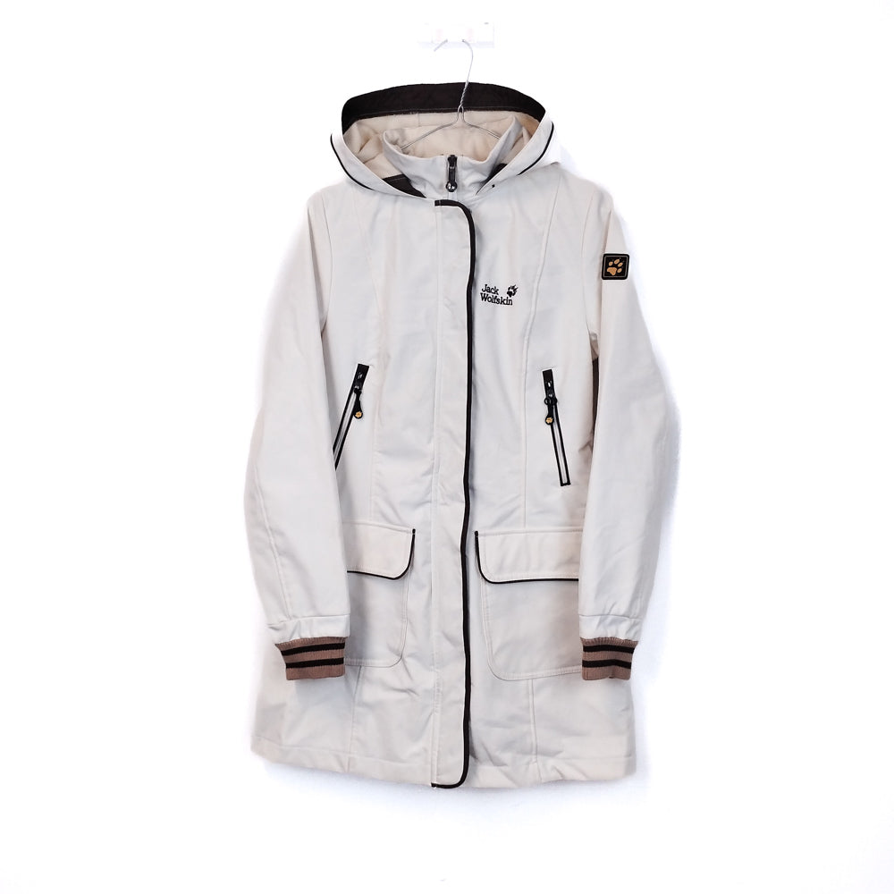 VIN-OUTW-35112 Preloved μπουφάν γυναικείο εκρού Jack Wolfskin M