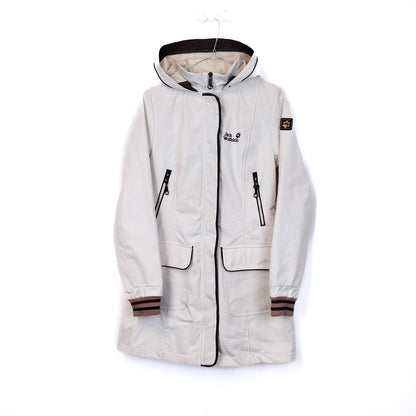 VIN-OUTW-35112 Preloved μπουφάν γυναικείο εκρού Jack Wolfskin M