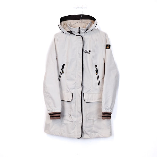 VIN-OUTW-35112 Preloved μπουφάν γυναικείο εκρού Jack Wolfskin M