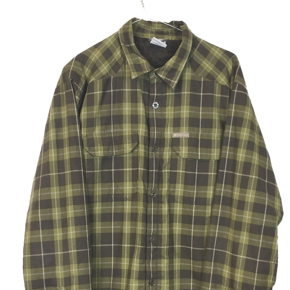 VIN-SHI-35354 Preloved πουκάμισο με επένδυση φλις unisex Columbia L