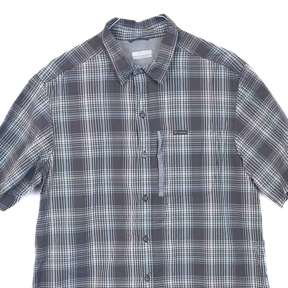 VIN-SHI-35440 Preloved πουκάμισο καρό unisex Columbia L-XL