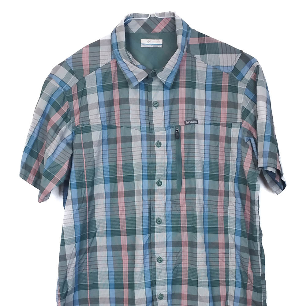 VIN-SHI-35442 Preloved πουκάμισο καρό unisex Columbia M