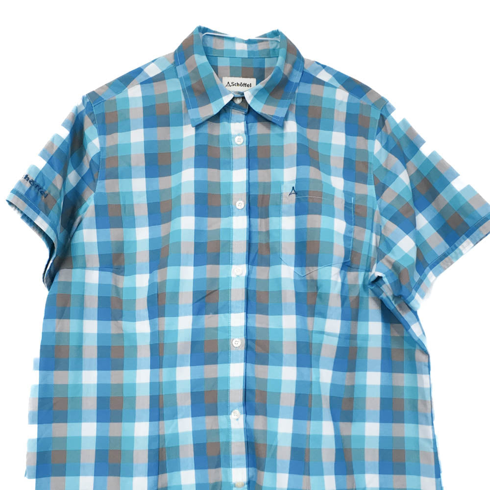 VIN-SHI-35452 Preloved πουκάμισο καρό γυναικείο Schöffel 2XL
