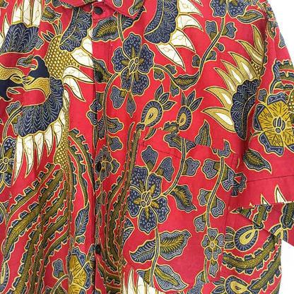 VIN-SHI-25220 Vintage πουκάμισο crazy pattern unisex M