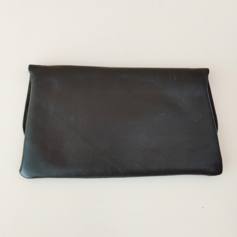VIN-BAG-27920 Vintage τσάντα δερμάτινη μαύρη