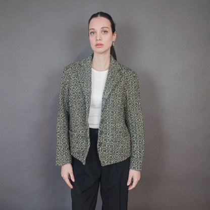 VIN-OUTW-33379 Vintage σακάκι μάλλινο Μ