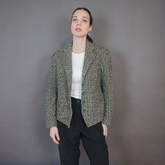 VIN-OUTW-33379 Vintage σακάκι μάλλινο Μ