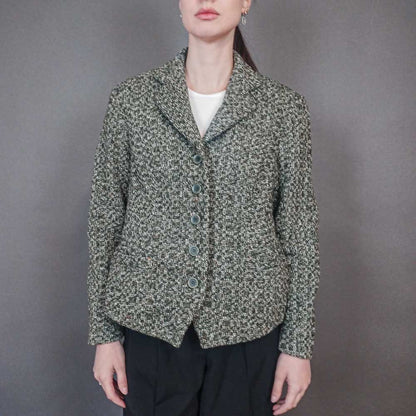 VIN-OUTW-33379 Vintage σακάκι μάλλινο Μ