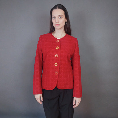 VIN-OUTW-33381 Vintage σακάκι μάλλινο Μ