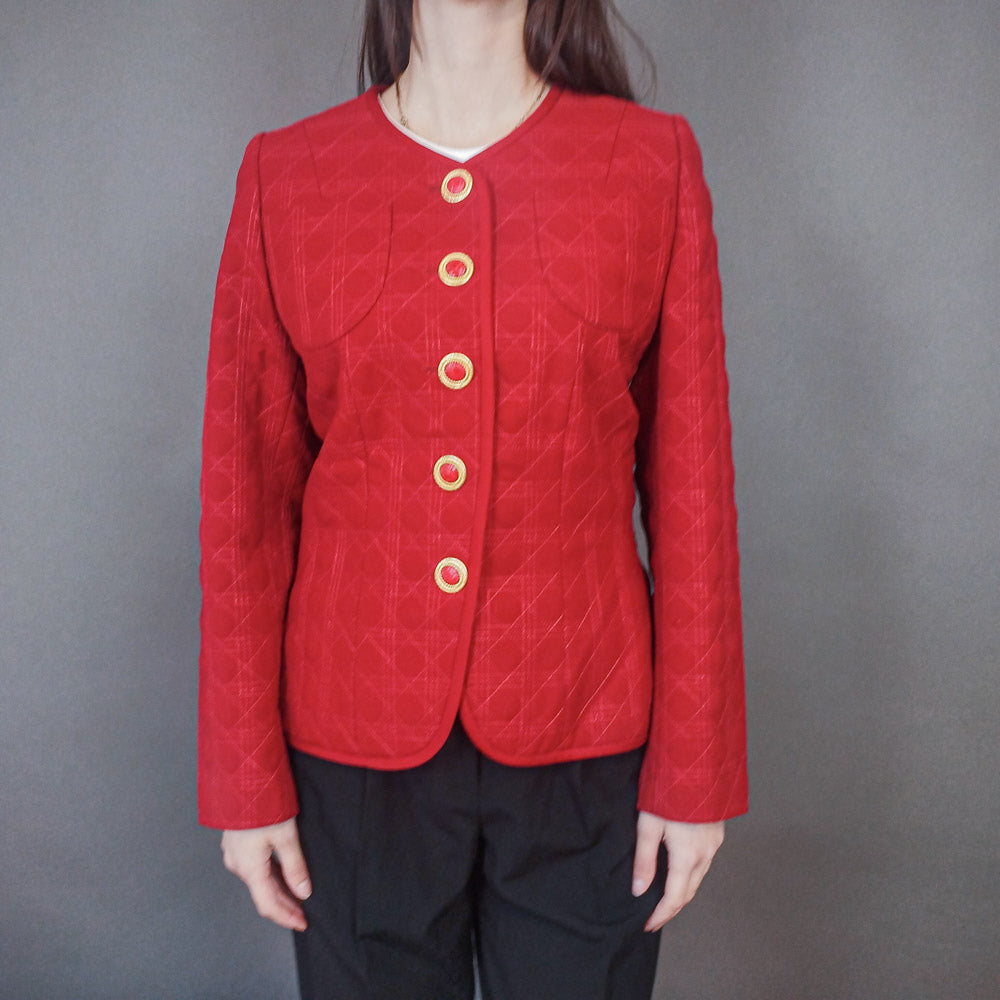 VIN-OUTW-33381 Vintage σακάκι μάλλινο Μ