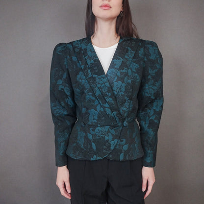 VIN-OUTW-33382 Vintage σακάκι με ανάγλυφα σχέδια L