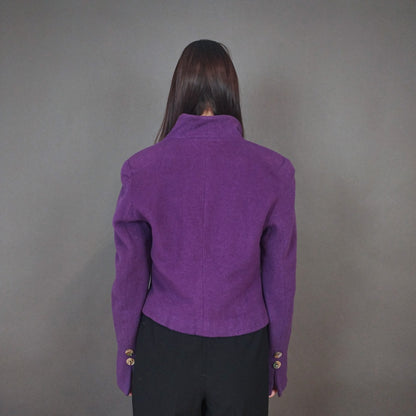 VIN-OUTW-33432 Vintage σακάκι μοβ M