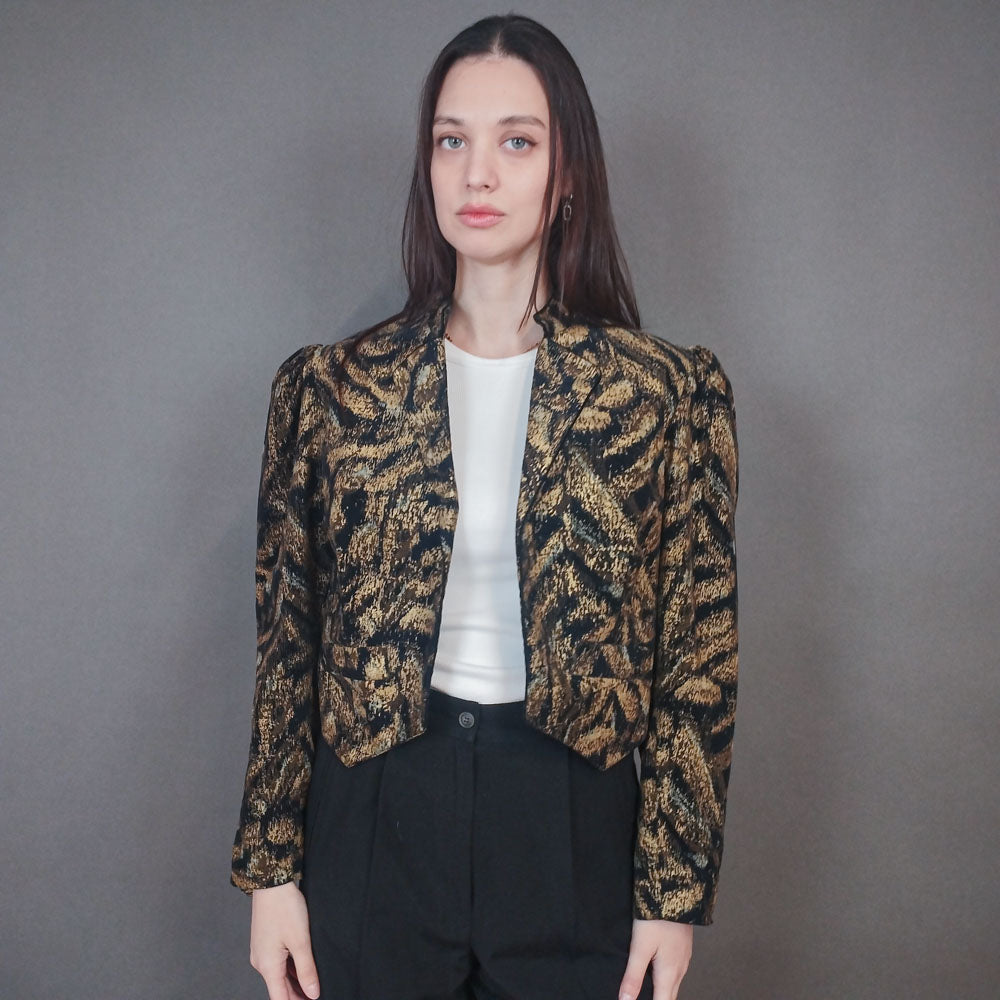 VIN-OUTW-33427 Vintage σακάκι κοτλέ εμπριμέ M