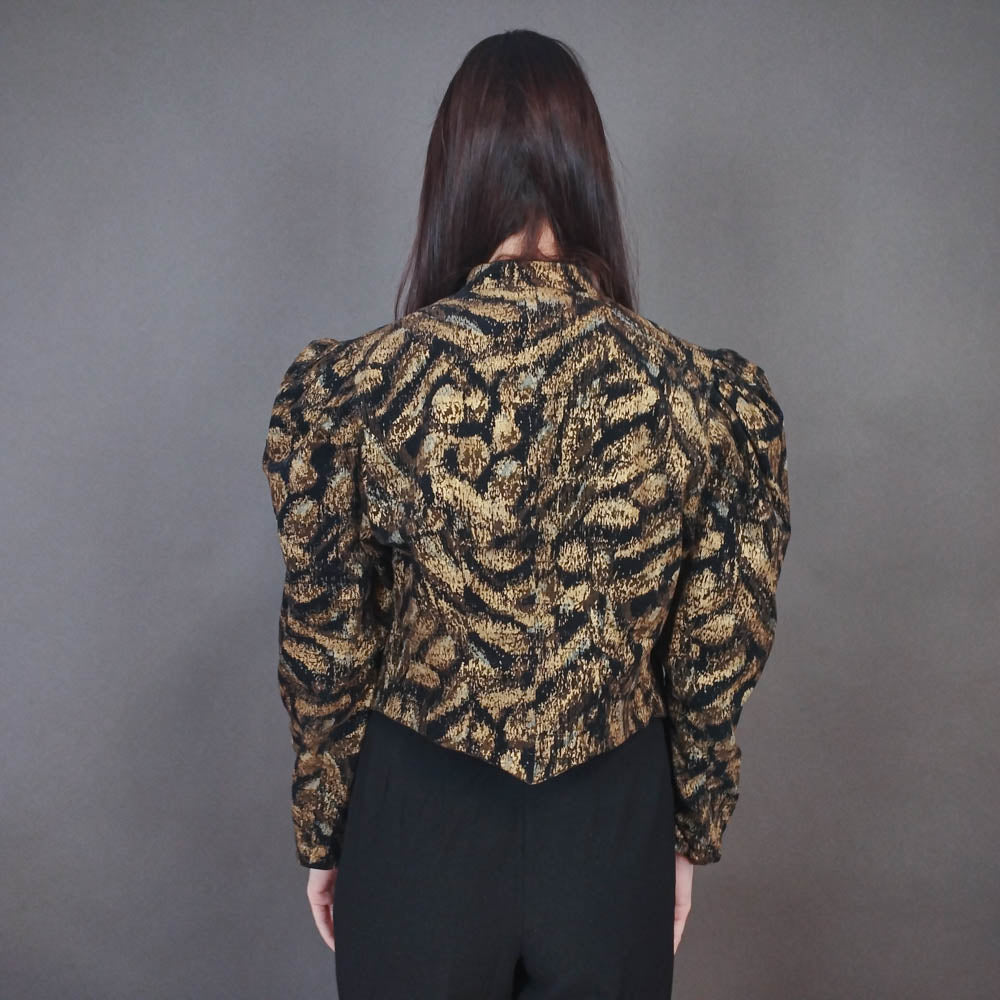 VIN-OUTW-33427 Vintage σακάκι κοτλέ εμπριμέ M