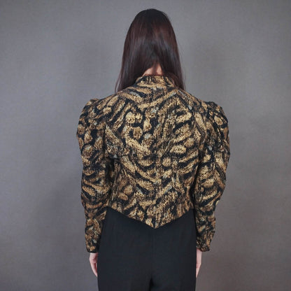 VIN-OUTW-33427 Vintage σακάκι κοτλέ εμπριμέ M