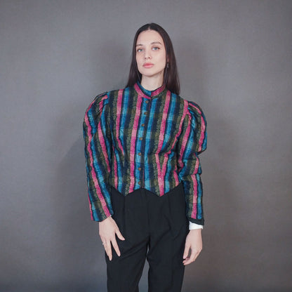 VIN-OUTW-33430 Vintage σακάκι έθνικ εμπριμέ M