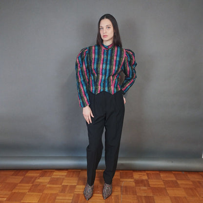 VIN-OUTW-33430 Vintage σακάκι έθνικ εμπριμέ M