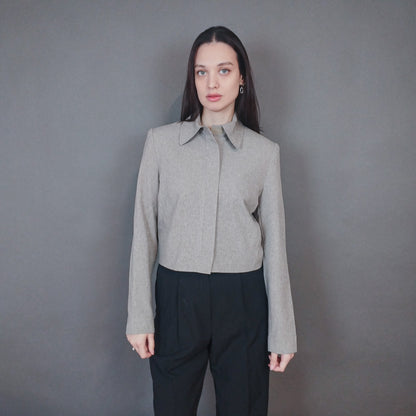 VIN-OUTW-33426 Vintage σακάκι μπεζ M