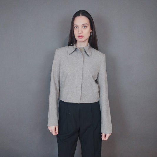 VIN-OUTW-33426 Vintage σακάκι μπεζ M