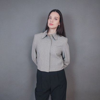 VIN-OUTW-33426 Vintage σακάκι μπεζ M