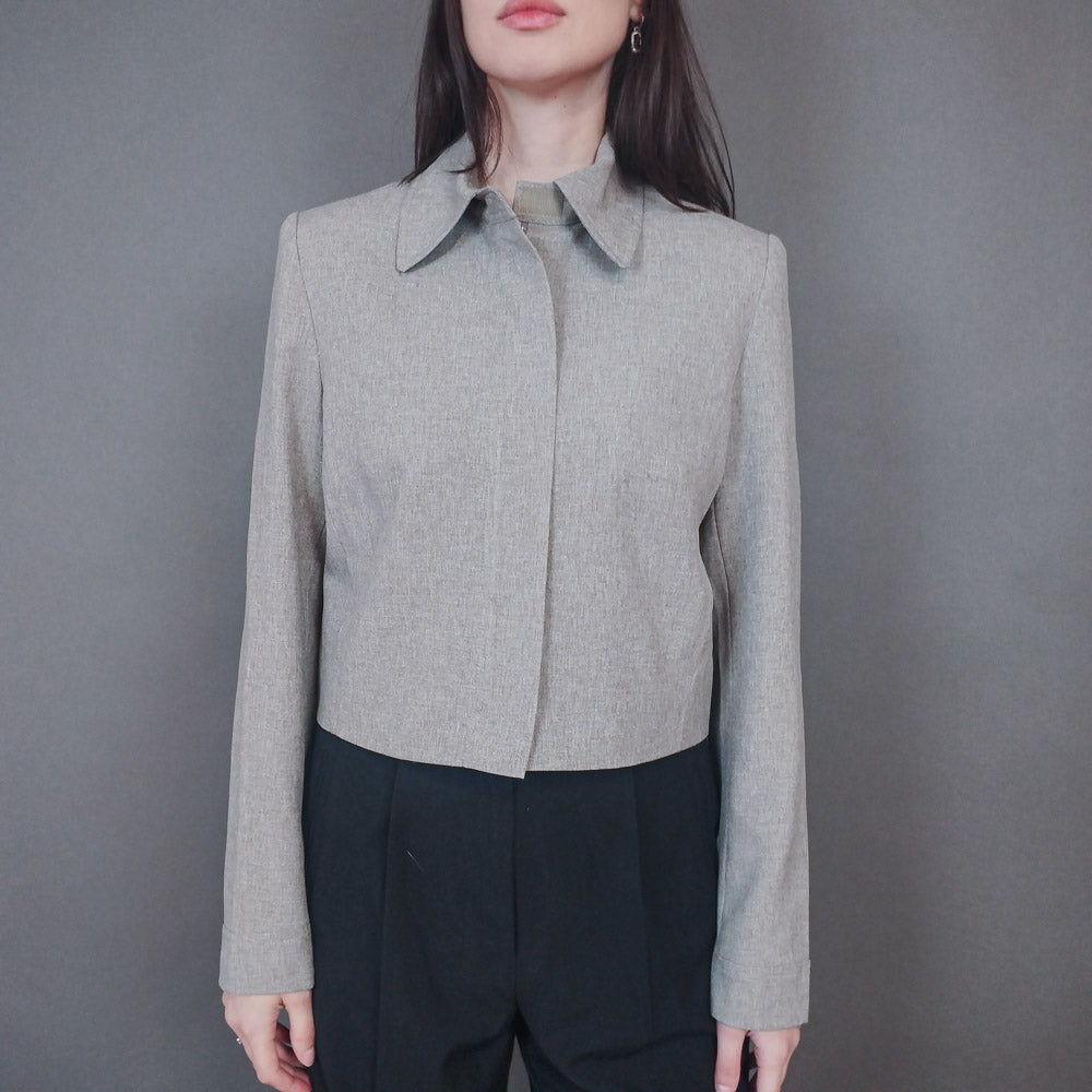 VIN-OUTW-33426 Vintage σακάκι μπεζ M