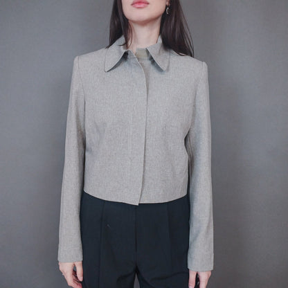 VIN-OUTW-33426 Vintage σακάκι μπεζ M