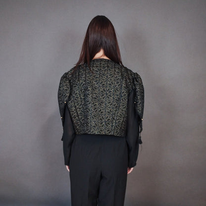 VIN-OUTW-33396 Vintage σακάκι τύπου μπολερό M