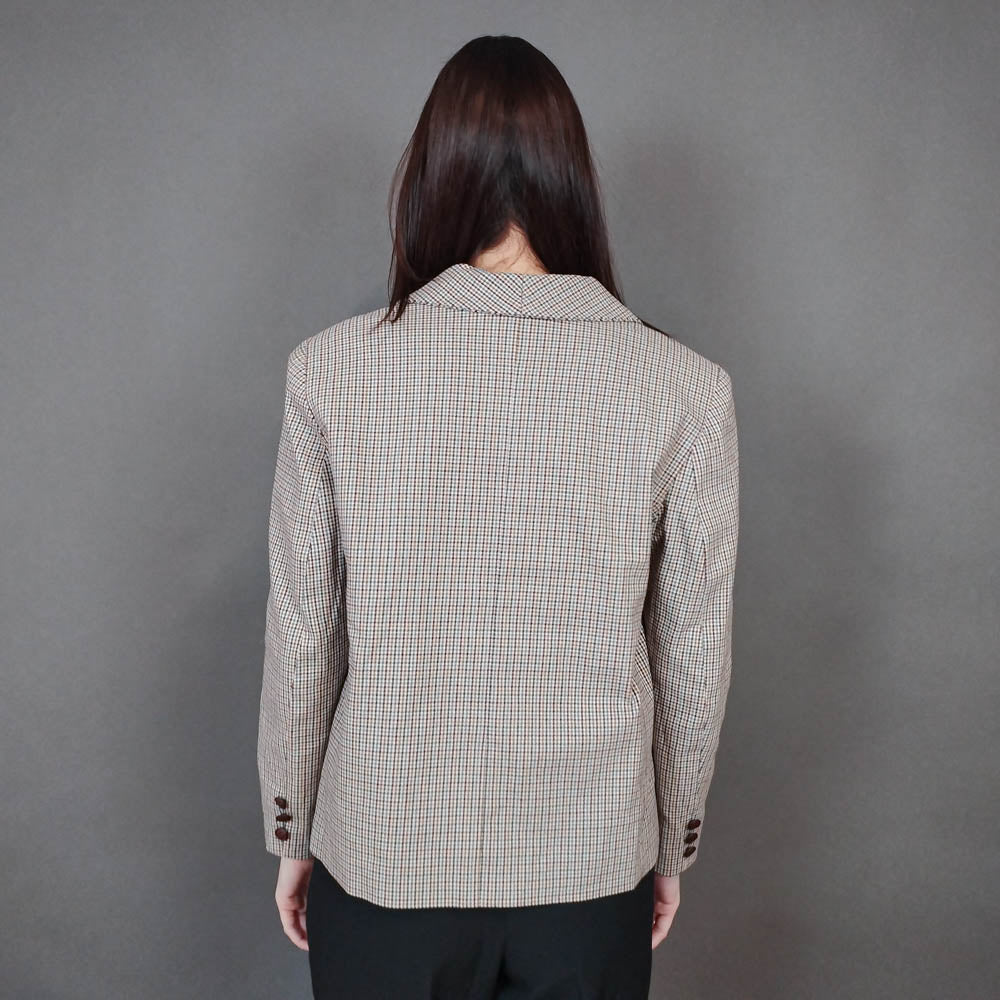 VIN-OUTW-33433 Vintage σακάκι καρό M-L