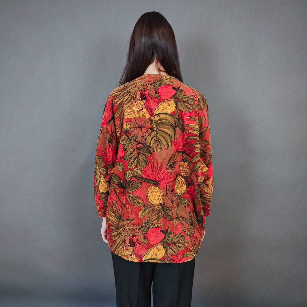 VIN-OUTW-33384 Vintage σακάκι κοτλέ εμπριμέ L