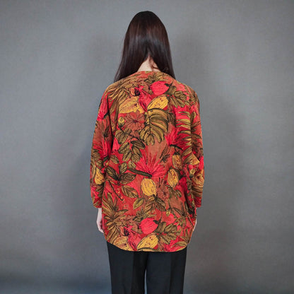 VIN-OUTW-33384 Vintage σακάκι κοτλέ εμπριμέ L