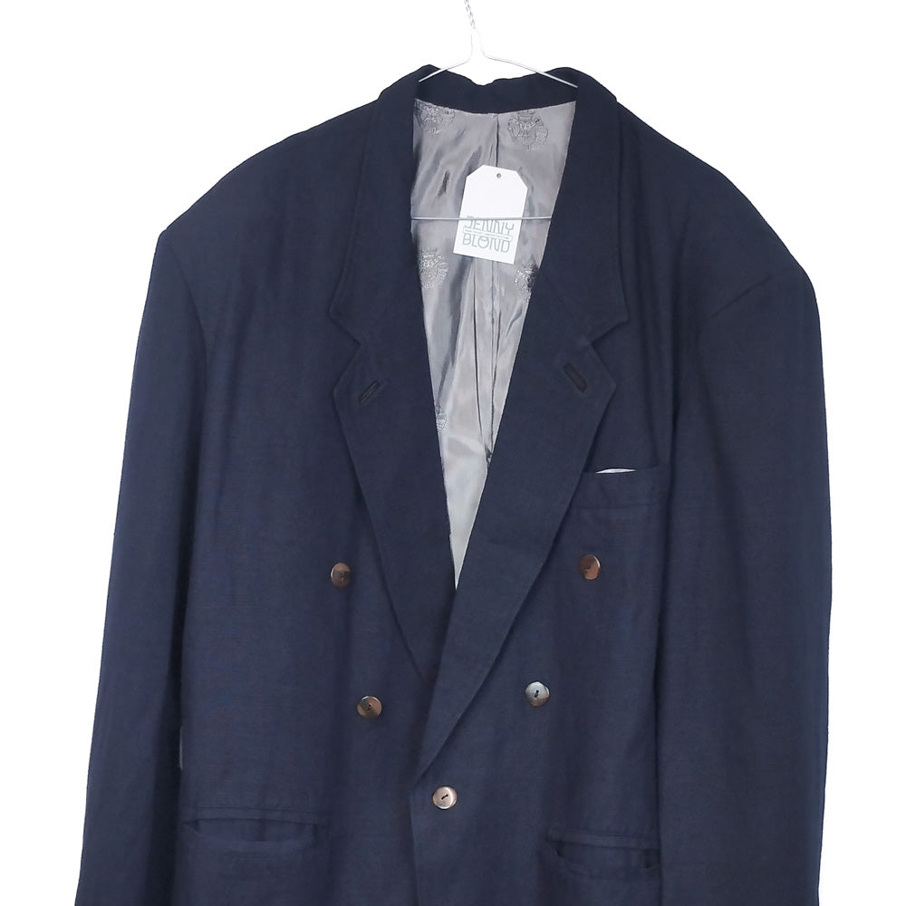 VIN-OUTW-32460 Vintage σακάκι ελαφρύ σταυροκουμπωτό L-XL