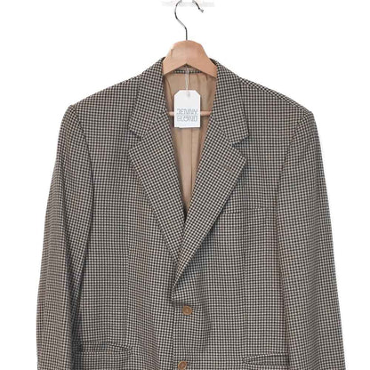VIN-OUTW-35176 Vintage σακάκι ανοιξιάτικο καρό M