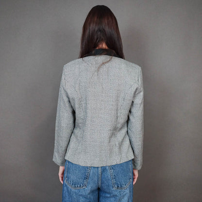 VIN-OUTW-33330 Vintage σακάκι καρό pied de poule S