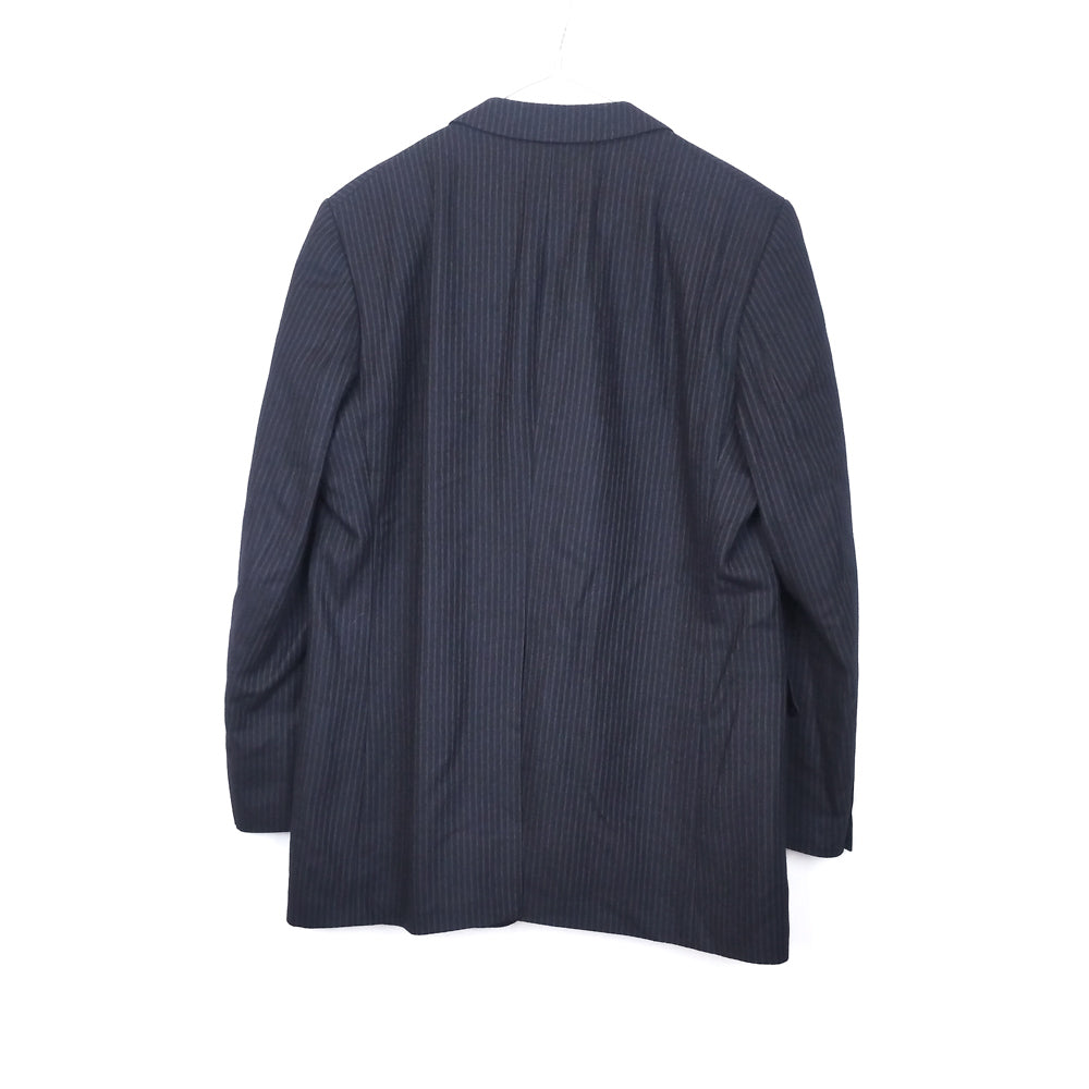 VIN-OUTW-32457 Vintage σακάκι μάλλινο ριγέ μπλε Μ