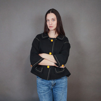 VIN-OUTW-33333 Vintage σακάκι classic μαύρο M