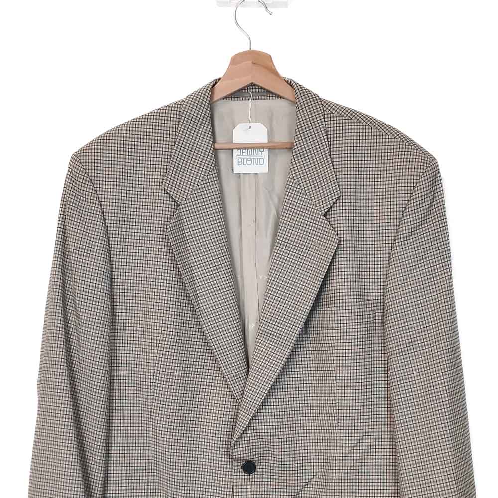 VIN-OUTW-35181 Vintage σακάκι ανοιξιάτικο καρό XL