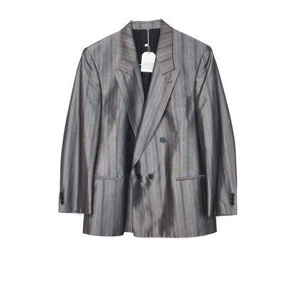 VIN-OUTW-32452 Vintage σακάκι επίσημο γκρι S-M