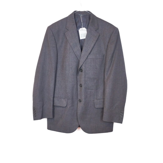 VIN-OUTW-32451 Vintage σακάκι μάλλινο γκρι S-M